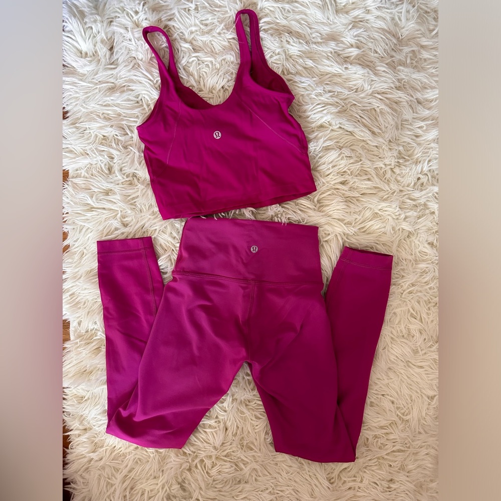 lululemon Align Tank and Wunder Legging set size 2